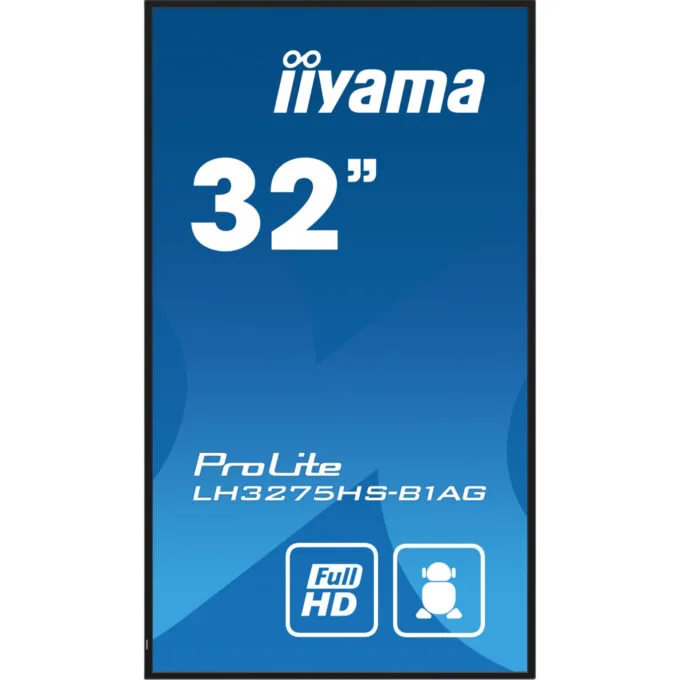 iiyama LH3275HS-B1AG - 32" FHD Android 11 Digital Signage, IPS, 500cd/m², 4GB/32GB, Wi-Fi5, 2×HDMI/DP1.2, Black — image 10