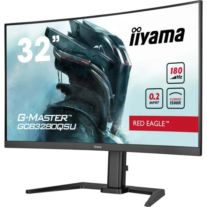 IIYAMA Monitor - GCB3280QSU-B2 - 31.5" Curved Lift, 16:9, 2x HDMI + DP — image 5