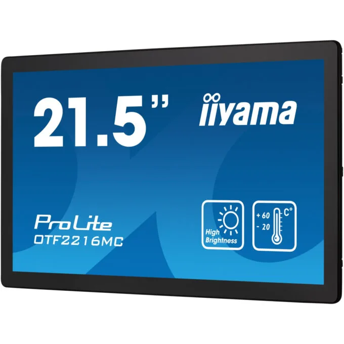 iiyama OTF2216MC-B1 - 21.5" Full HD High-Brightness PCAP Touchscreen (Black) - HDMI, DisplayPort, USB — image 8