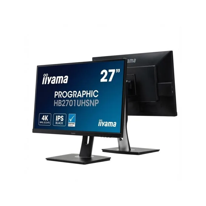 iiyama ProGraphic - HB2701UHSNP-B1 - 68.6 cm 27' (3840×2160) 16:9 IPS Black 2.0 4 ms 60 Hz HDMI DisplayPort USB-C — image 1