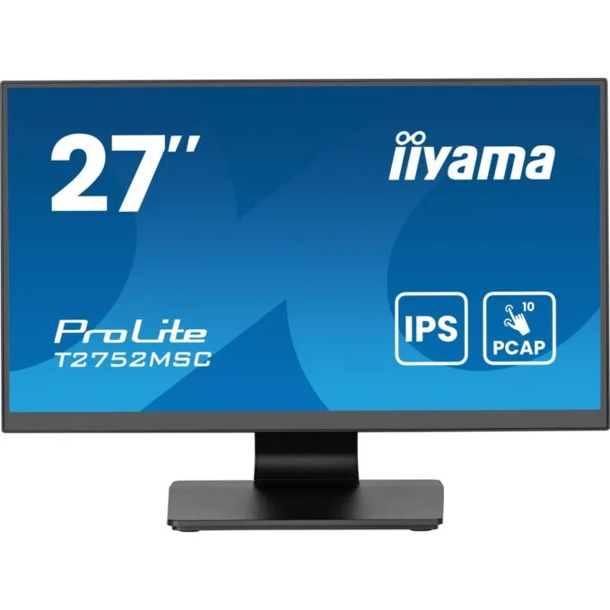 iiyama ProLite T2752MSC-B1AG - 27-inch FHD IPS Touchscreen (10pt PCAP), HDMI + DP, 5ms, Black — image 2