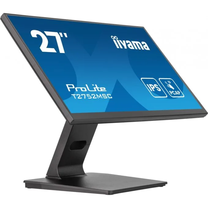iiyama ProLite T2752MSC-B1AG - 27-inch FHD IPS Touchscreen (10pt PCAP), HDMI + DP, 5ms, Black — image 1