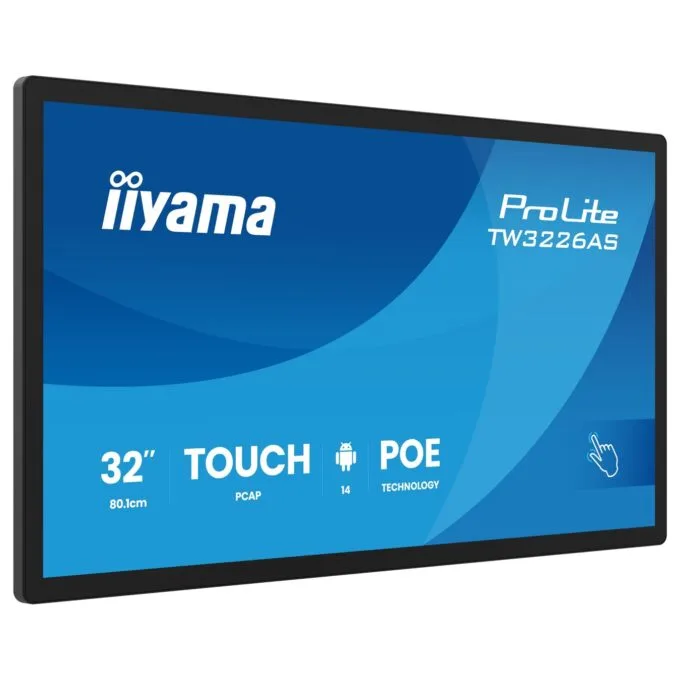 iiyama ProLite - TW3226AS-B3P - 80.1 cm (31.5") 1920x1080 VA 16:9 8 ms 60 Hz HDMI USB LAN PoE VESA Speaker Black — image 1