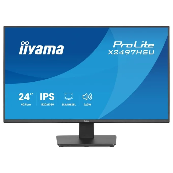 iiyama ProLite - X2497HSU-B1 - 60.5 cm (23.8") (1920x1080) 16:9 IPS 4ms 120Hz HDMI DisplayPort USB VESA Speaker Black — image 2