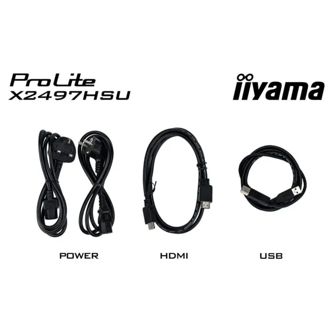 iiyama ProLite - X2497HSU-B1 - 60.5 cm (23.8") (1920x1080) 16:9 IPS 4ms 120Hz HDMI DisplayPort USB VESA Speaker Black — image 7