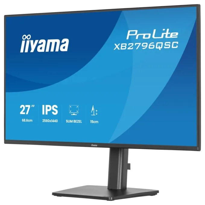 iiyama ProLite - XB2796QSC-B1 - 68.5cm 27' (2560x1440) 16:9 IPS 4ms 75Hz HDMI USB-C USB VESA Speaker Black — image 9