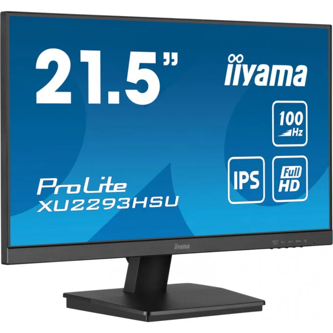 iiyama ProLite XU2293HSU-B7 - 21.5" IPS Full HD (1920x1080) 100Hz, 1ms MPRT, HDMI+DP, 2xUSB Hub, Black — image 1