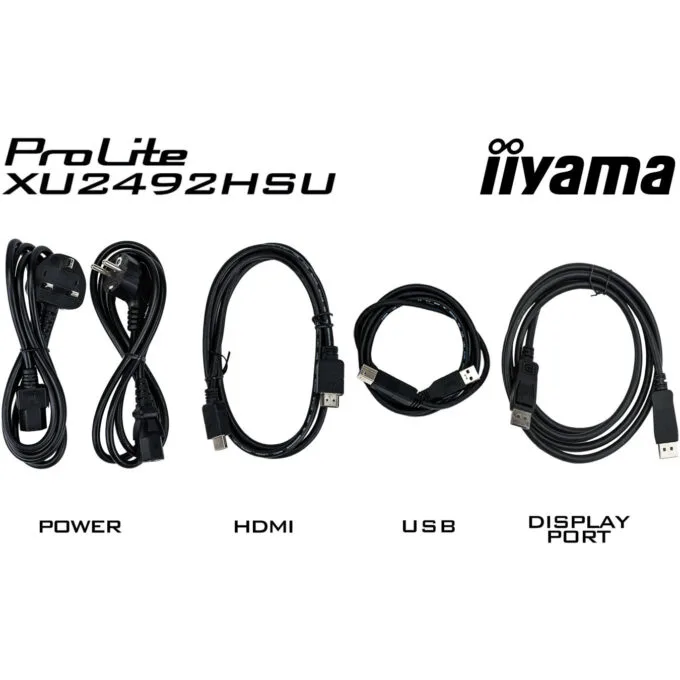 iiyama ProLite XU2492HSU-B6 - 23.8-inch IPS Full HD Monitor, 100Hz, HDMI+DP, 4x USB-A Hub, 2x2W Speakers, Black — image 6