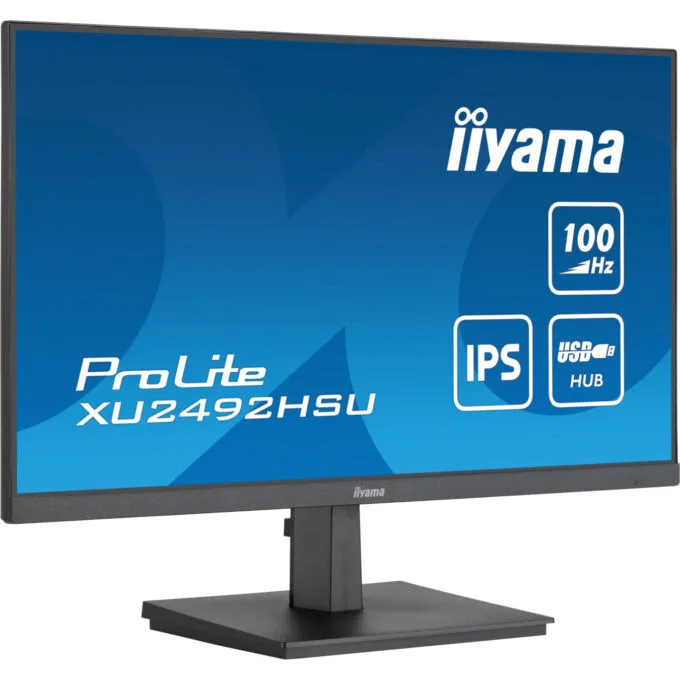 iiyama ProLite XU2492HSU-B6 - 23.8-inch IPS Full HD Monitor, 100Hz, HDMI+DP, 4x USB-A Hub, 2x2W Speakers, Black — image 7
