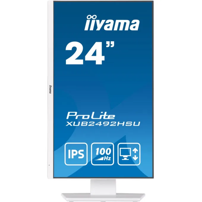 iiyama ProLite XUB2492HSU-W6 24" IPS FHD Monitor - White, 1080p, 100Hz, 0.4ms — image 5