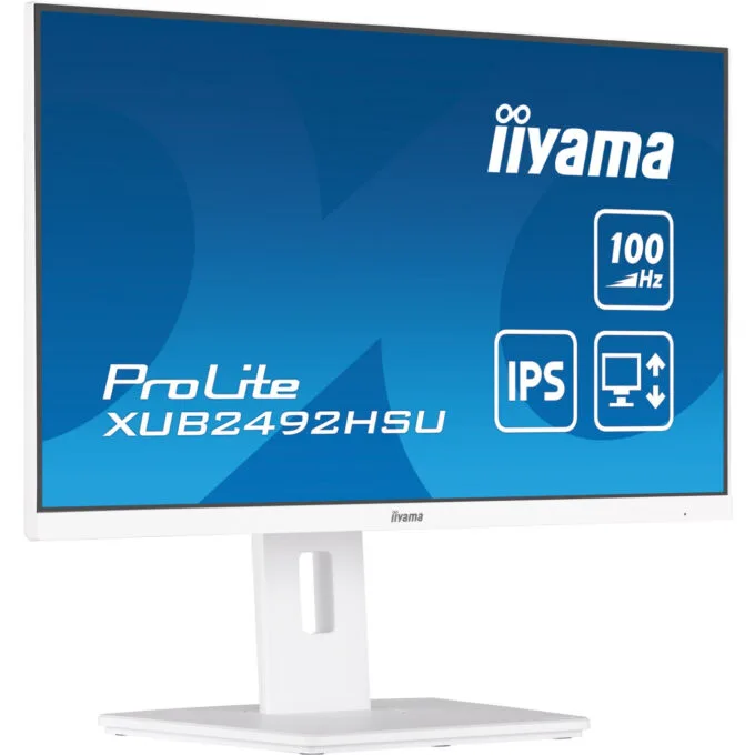 iiyama ProLite XUB2492HSU-W6 24" IPS FHD Monitor - White, 1080p, 100Hz, 0.4ms — image 6