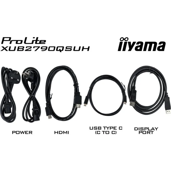 IIYAMA TFT - XUB2790QSUH - 27'' IPS QHD (2560x1440), HDMI/DP/USB-C, KVM hv, Black — image 8