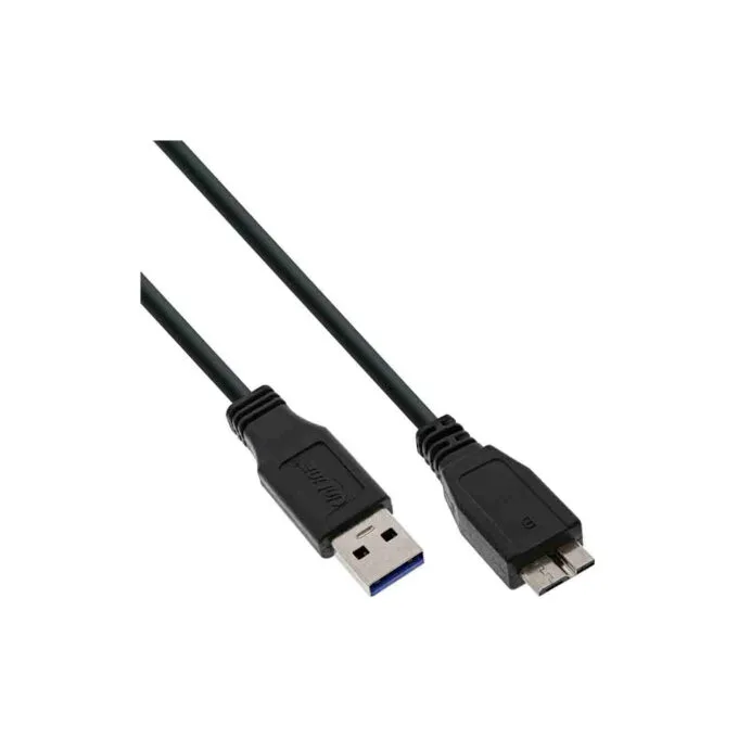 Inline 35415 1.5m USB 3.2 Gen1 A Male to Micro-B Male Cable Black — image 1