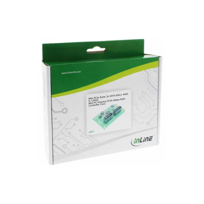 Inline 66907 Mini-PCIe 2.0 SATA 2x 6Gbps RAID 0/1/SPAN — image 1