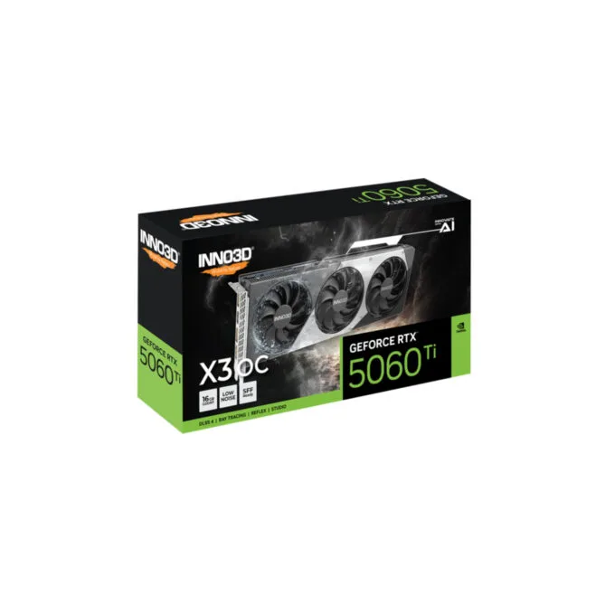 INNO3D GeForce RTX 5060 Ti X3 OC - 16GB - 2602 MHz Boost - Triple-Fan — image 2