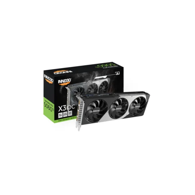 INNO3D GeForce RTX 5060 Ti X3 OC - 16GB - 2602 MHz Boost - Triple-Fan — image 3