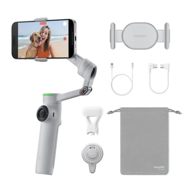 Insta360 Flow Creator Bundle - Flow 2 Pro - (Gray) A.I. Powered Gimbal Stabilizer for Smartphone — image 1