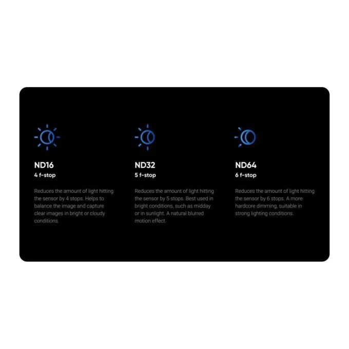 Insta360 ND Filter Set - X5 - ND32 5 f-stop Filter for Bright Conditions, Natural Blur Motion Effect — image 4