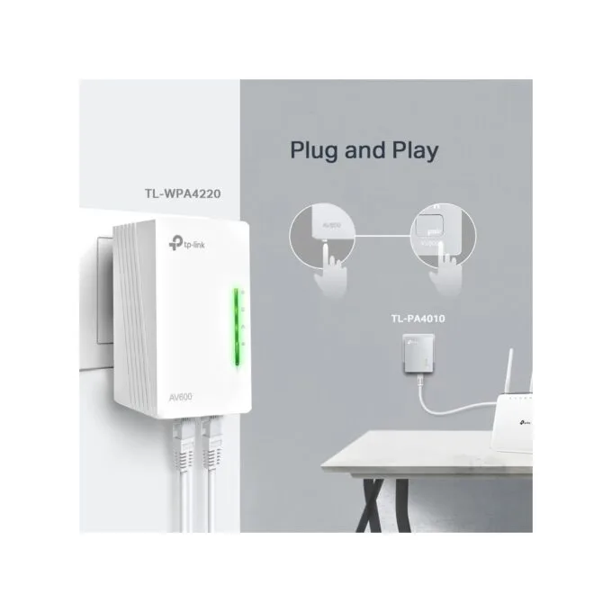 INTD TP-LINK Powerline TL-WPA4221 KIT AV600 - TL-WPA4221 - WLAN Extender — image 6
