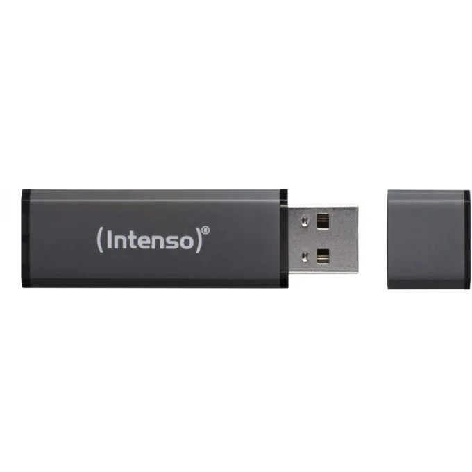 Intenso Alu Line USB Stick - 64GB - USB 2.0, Anthracite Aluminum — image 2