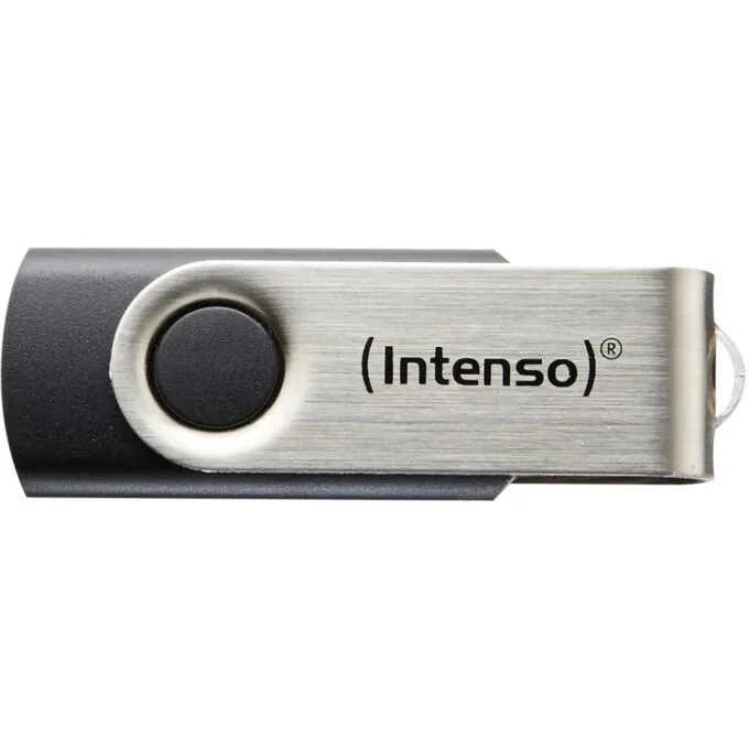 Intenso Basic Line Stick 8GB USB 2.0 - Black & Silver — image 2