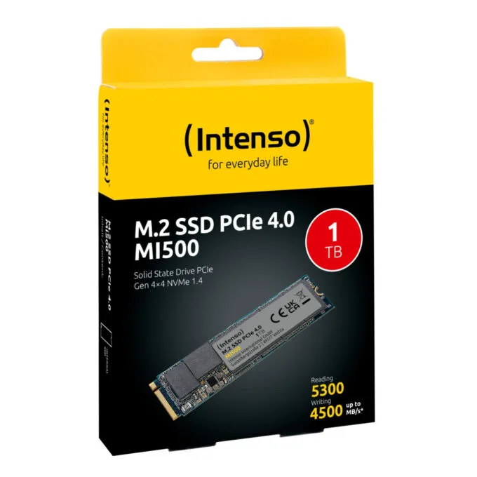 Intenso MI500 1TB M.2 NVMe SSD - PCIe 4.0 x4 5300 MB/s - 3836460 — image 2