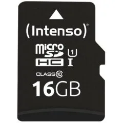Intenso Micro SD Card 16GB SD-HC UHS-I incl. Adapter - Retail