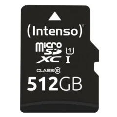 Intenso microSD UHS-I Performance 512GB - Model 3424493 - Class 10 (U1), Black, incl. SD Adapter