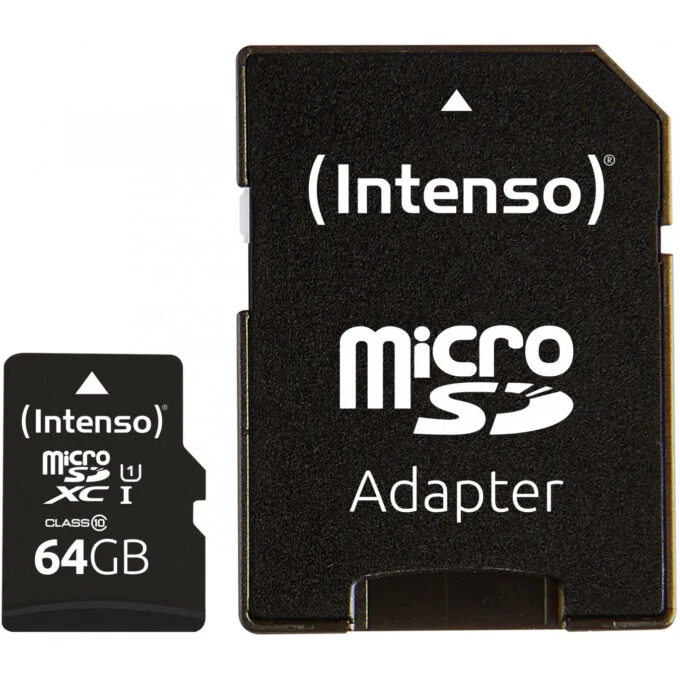 Intenso microSDXC 64GB UHS-I U1 Class 10 – 90 MB/s (Model 3423490) – Blister Pack — image 3