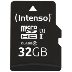 Intenso Premium microSDHC 32GB - UHS-I U1 Class 10, up to 90 MB/s - SD Adapter Included