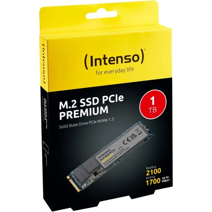 Intenso Premium NVMe M.2 1TB - PCIe 3.0 x4 NVMe 1.3 2100 MB/s - 4034303031221 — image 3