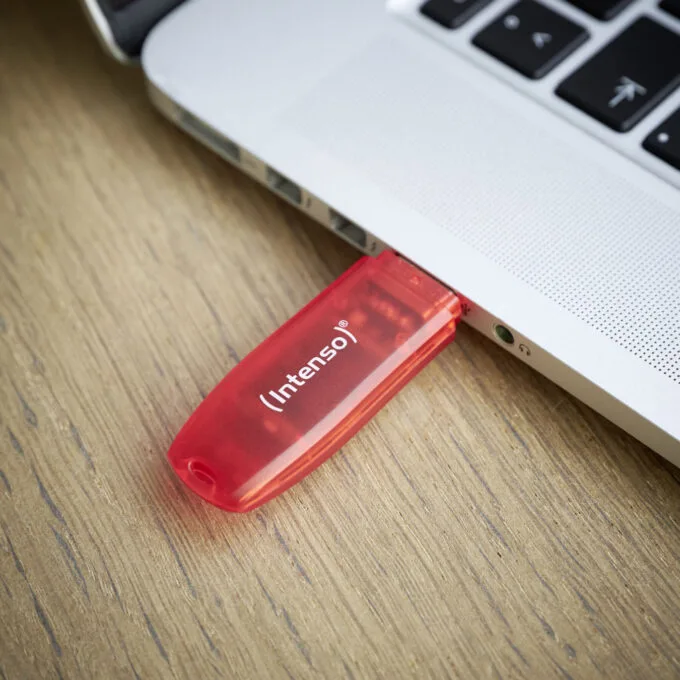 Intenso Rainbow Line USB Stick - 3502491 - 128GB, Red Transparent, USB 2.0 — image 3