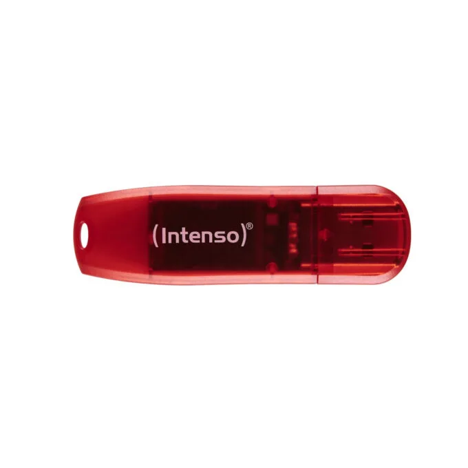Intenso Rainbow Line USB Stick - 3502491 - 128GB, Red Transparent, USB 2.0 — image 1