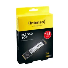 Intenso TOP M.2 2280 SATA III 128GB SSD - 6Gbps Interface, 520MB/s Read, 500MB/s Write