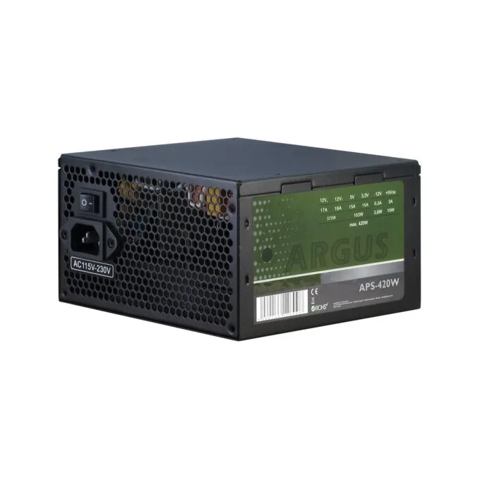 Inter-Tech Argus APS-420W Black ATX 420W Non-Modular 12cm Fan — image 1