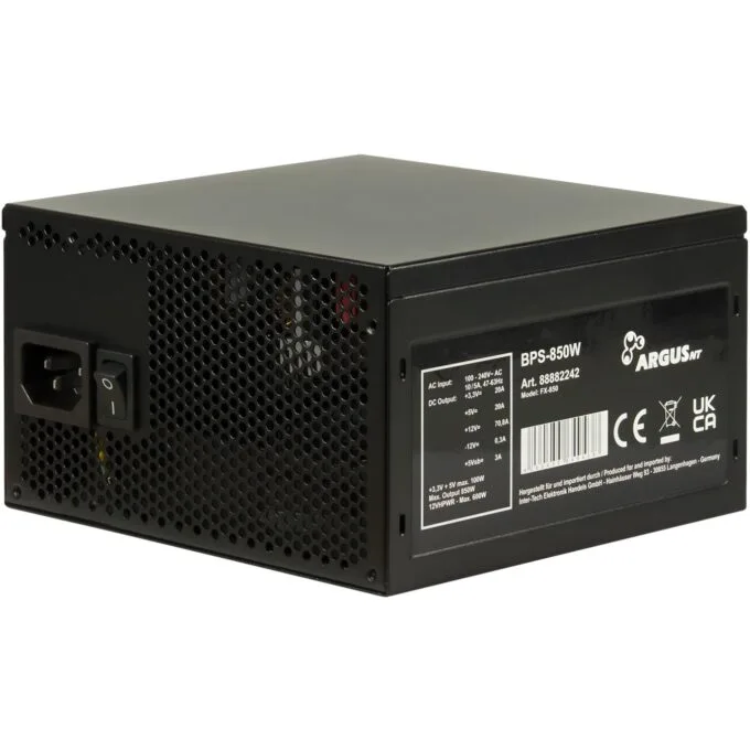 Inter-Tech Argus BPS-850 850W 80 Plus Bronze ATX 3.1 PSU — image 2