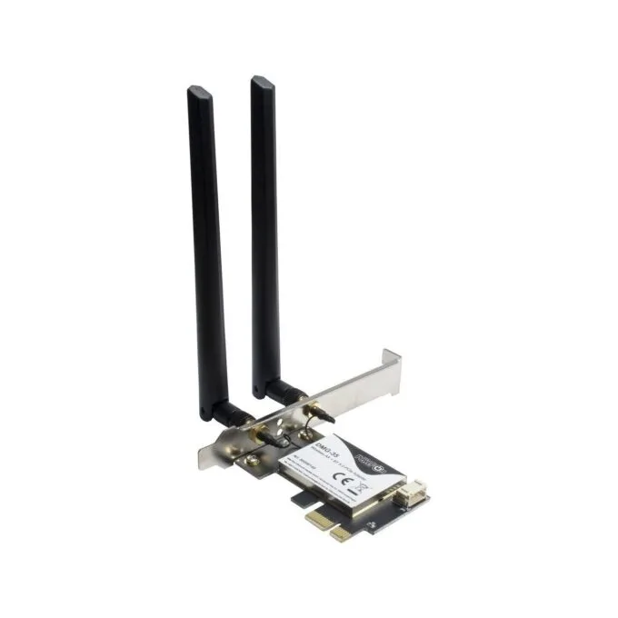 Inter-Tech DMG-35 USB 2.0 Netzwerkadapter - DMG-35 - Dual-band PCIe WLAN/Bluetooth, 3000 Mbit/s, Bluetooth 5.0, Windows 10 — image 1