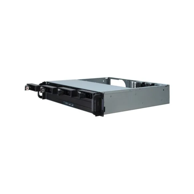 Inter-Tech IPC 2U-2404S - 2U Rackmount chassis - Black/Silver, Micro-ATX — image 5