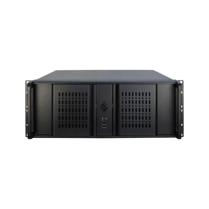 Inter-Tech IPC 4U-4098-S 4U Rackmount Server Case - Black Steel ATX/Micro-ATX/Mini-ITX — image 2