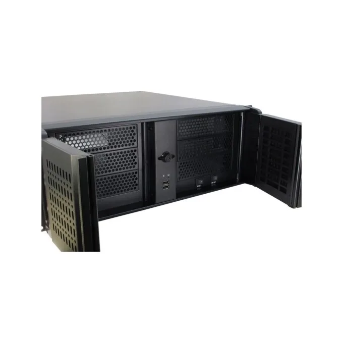 Inter-Tech IPC 4U-4098-S 4U Rackmount Server Case - Black Steel ATX/Micro-ATX/Mini-ITX — image 6