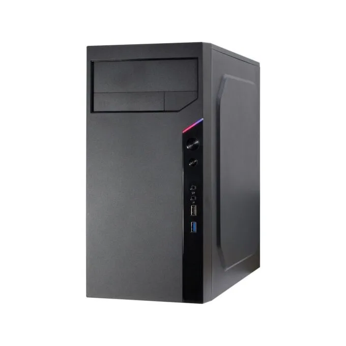 Inter-Tech IT-6505 Reto Micro Tower ATX - IT-6505 - Black Micro Tower PC — image 3