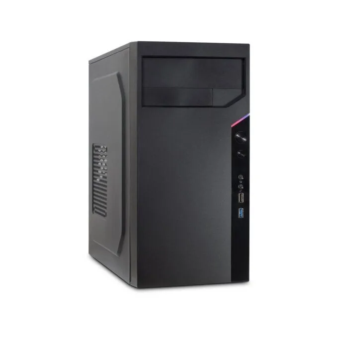 Inter-Tech IT-6505 Reto Micro Tower ATX - IT-6505 - Black Micro Tower PC — image 1