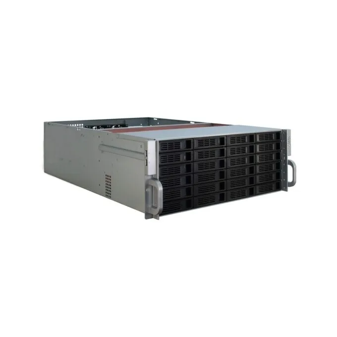 Inter-Tech Rack Server Chassis - 4U-4424 - Metall - Schwarz - Silber - ATX.EATX.EEB.Mini-ITX.uATX - 4U — image 2