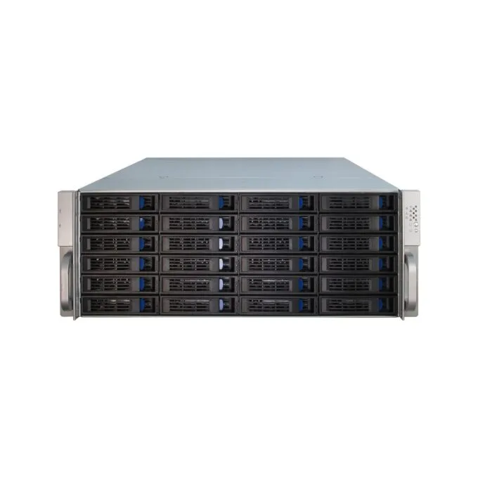 Inter-Tech Rack Server Chassis - 4U-4424 - Metall - Schwarz - Silber - ATX.EATX.EEB.Mini-ITX.uATX - 4U — image 3