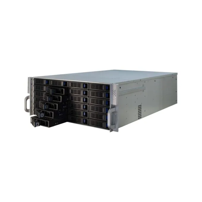 Inter-Tech Rack Server Chassis - 4U-4424 - Metall - Schwarz - Silber - ATX.EATX.EEB.Mini-ITX.uATX - 4U — image 5