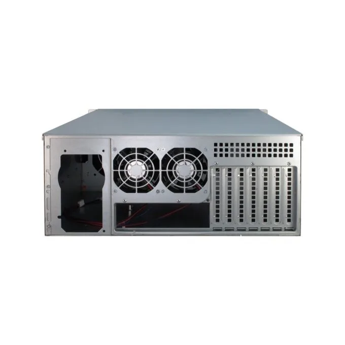 Inter-Tech Rack Server Chassis - 4U-4424 - Metall - Schwarz - Silber - ATX.EATX.EEB.Mini-ITX.uATX - 4U — image 6