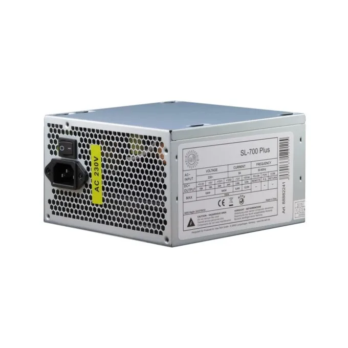 Inter-Tech SL-700 Plus 700W ATX PSU - Active PFC, Non-Modular, Silver — image 2