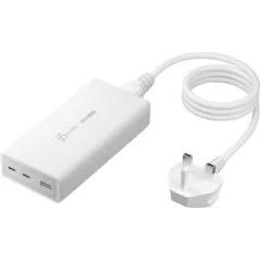 j5create 185W Laptop GaN Charger PD3.1 2xUSB-C 1xUSB-A (UK Plug) JUP37185W