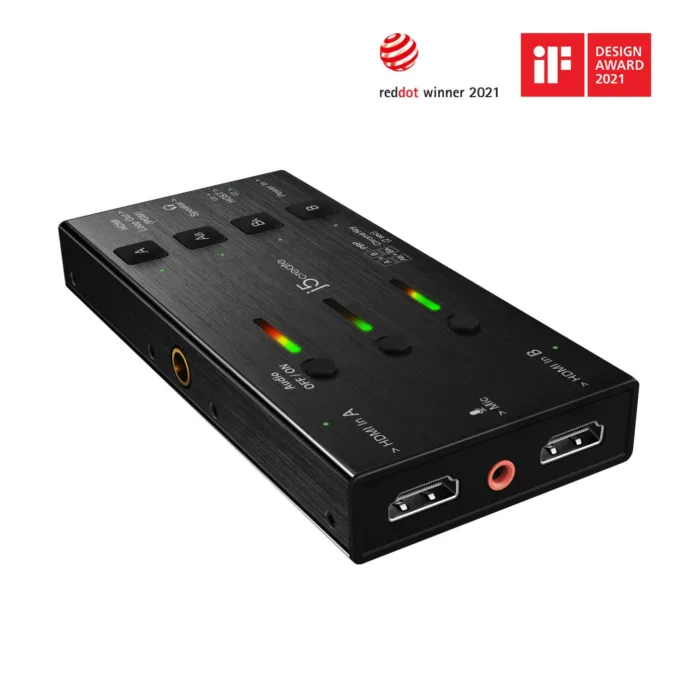 j5create Capture Card - JVA06 - Dual HDMI to USB-C A 1080p 3.5mm DSLR PD Windows Android — image 2