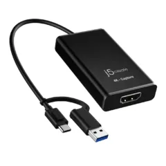 j5create Capture Card - JVA11 - HDMI to USB-C A 2K Windows Android